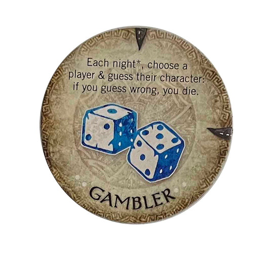 Gambler Character Token