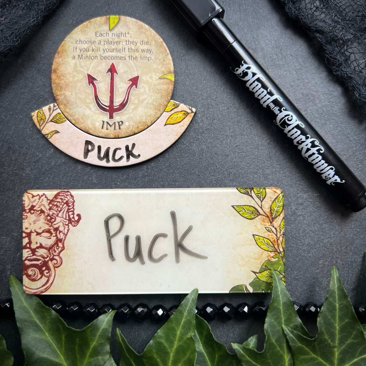 BotC Role Call Name Badge Set
