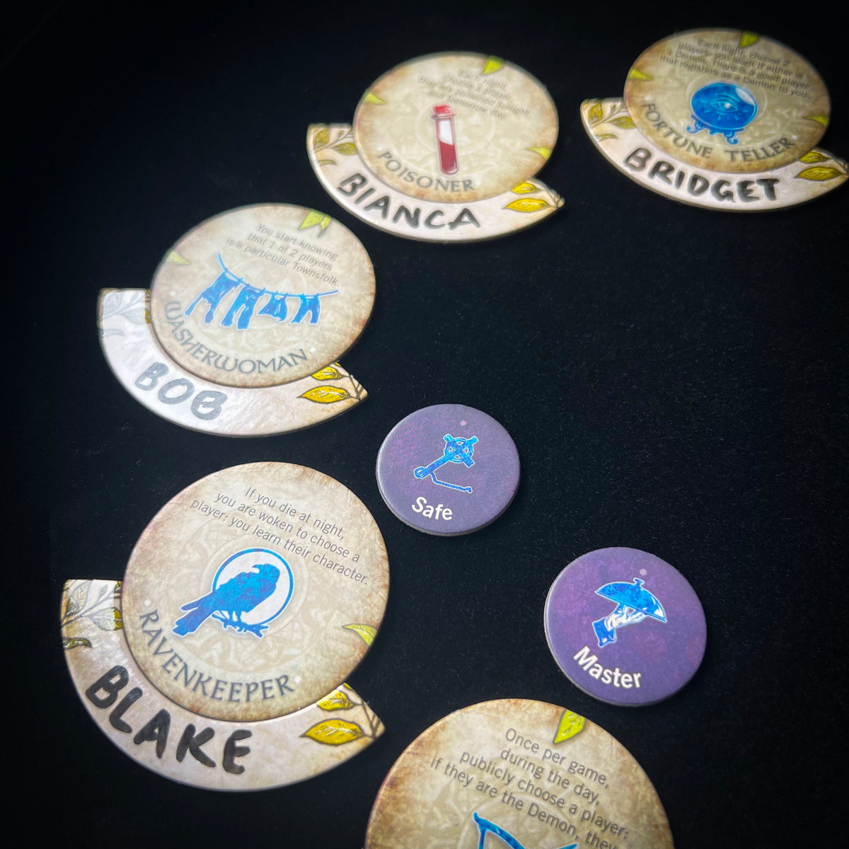 BotC Role Call Name Badge Set